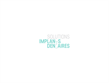 Tablet Screenshot of implantologiequebec.com